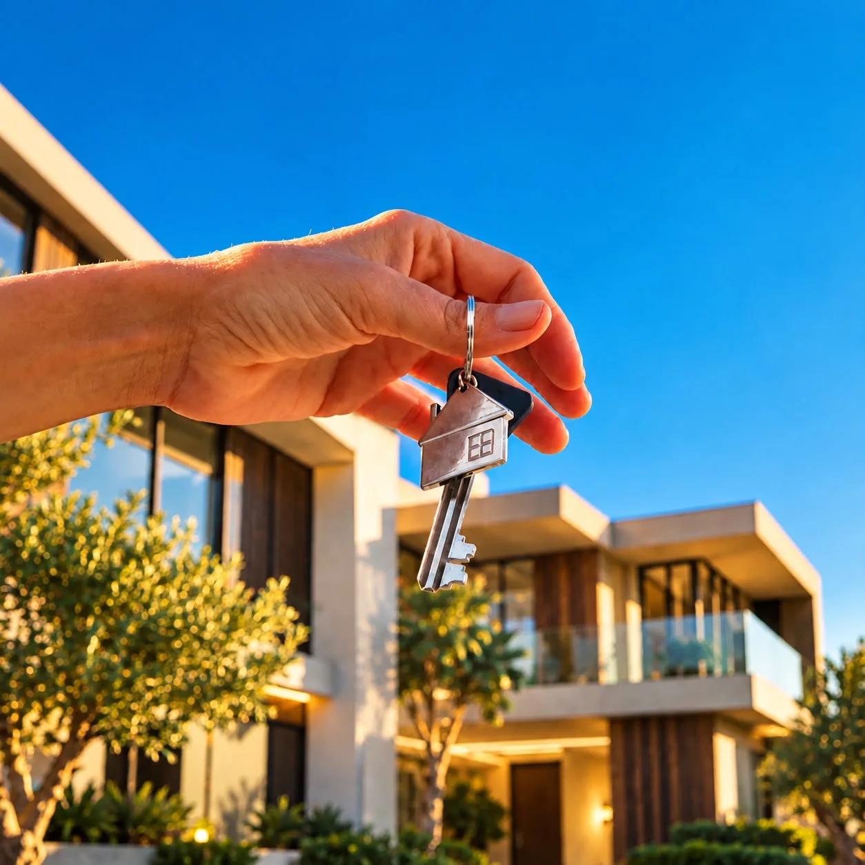 Handing over house keys after a successful property sale in Saudi Arabia